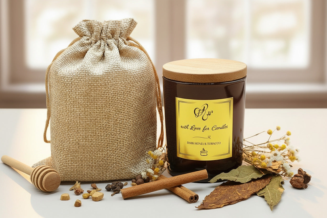 Duftkerze Dark Honey & Tobacco