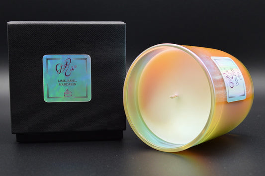 Lime, Basil & Mandarin Duftkerze irisierend LIMITED EDITION