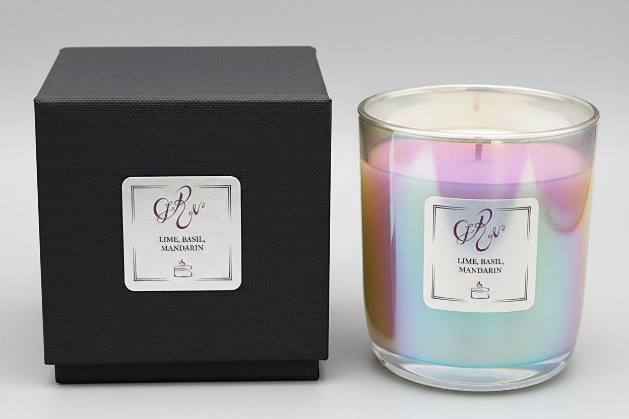 Duftkerze irisierend Lime, Basil & Mandarin  LIMITED EDITION